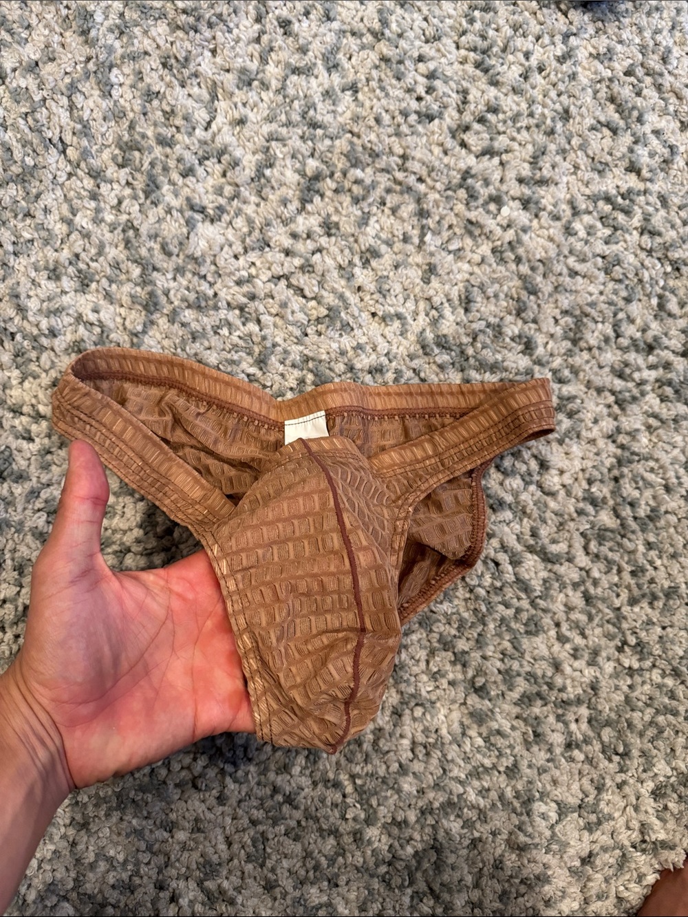 Textured Brown Bikini Bottom - Picture 5 of 5